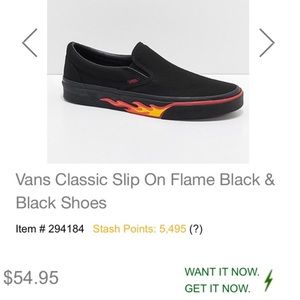 Vans Classic Flame Slip-On 🔥